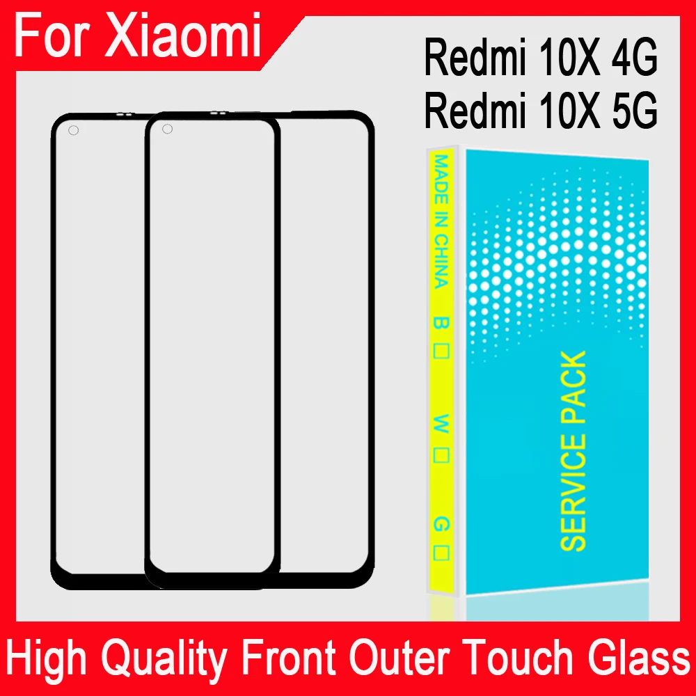 Защитное стекло для сенсорного экрана с отверстием Xiaomi Redmi 10X 4G 5G Передняя