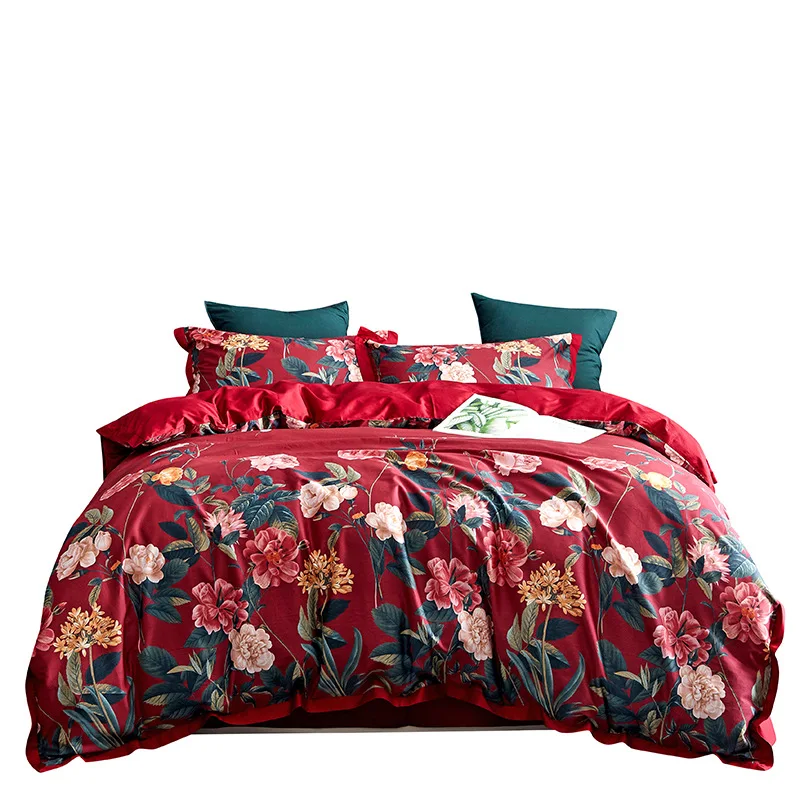 American Style Light Luxury Bedding Set Egyptian Long Staple Fabric Soft Duvet Cover Bed Sheet 4pcs Silky Bedclothes
American Style Light Luxury Bedding Set Egyptian Long Staple Fabric Soft Duvet Cover Bed Sheet 4pcs Silky Bedclothes