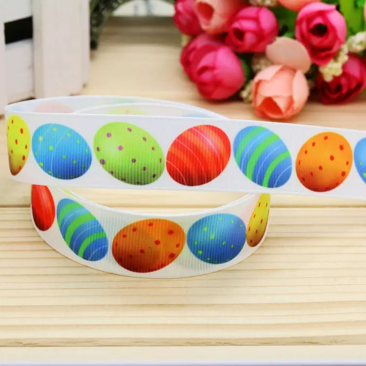 DHK 7/8'' 5yards easter egg printed grosgrain ribbon headwear hair bow diy party decoration OEM Wholesale 22mm E999
DHK 7/8'' 5yards easter egg printed grosgrain ribbon headwear hair bow diy party decoration OEM Wholesale 22mm E999