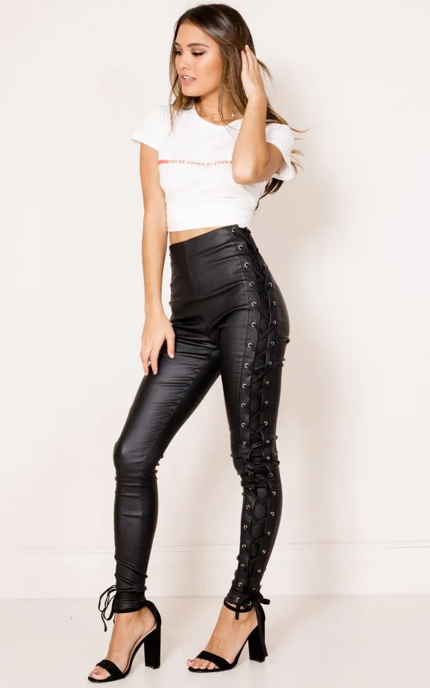 Trousers Women Jeans Pencil Stretch White Mujer Casual Slim PU Drawstring DM001
Trousers Women Jeans Pencil Stretch White Mujer Casual Slim PU Drawstring DM001