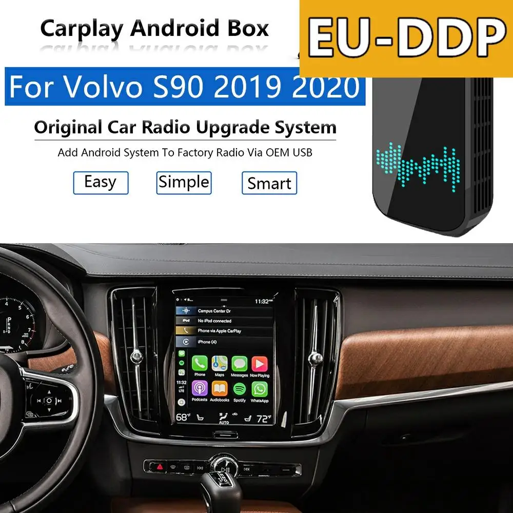 Autoradio Android AI Carplay upgrade For For Volvo S90 2019 2020 Radio Apple Wireless Car Multimedia Player Wifi Mirror Link
Autoradio Android AI Carplay upgrade For For Volvo S90 2019 2020 Radio Apple Wireless Car Multimedia Player Wifi Mirror Link