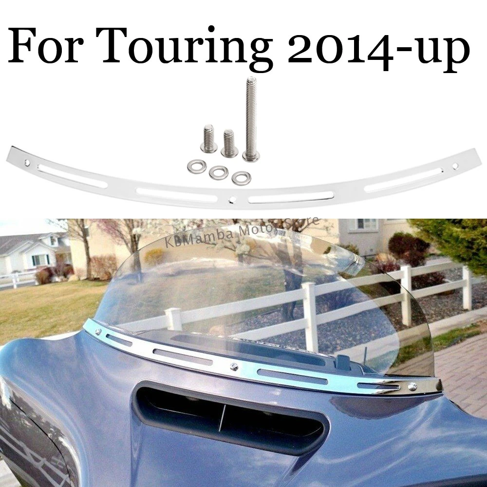 Motorcycle Silver Batwing Fair Windshield Windscreen Trim For Harley Electra Street Glide Touring Bike w/ 3 Torx bolts 2014-2016
Motorcycle Silver Batwing Fair Windshield Windscreen Trim For Harley Electra Street Glide Touring Bike w/ 3 Torx bolts 2014-2016