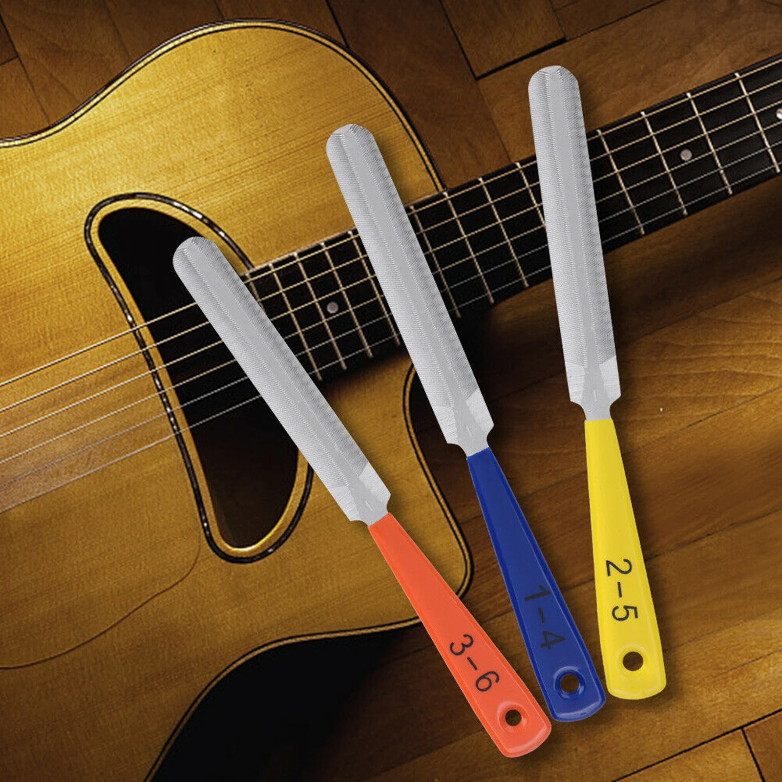 3pcs Double Edged Guitar Nut Files Saddle Fret Crowning Luthier Repairing Tool for Music Player Portable
3pcs Double Edged Guitar Nut Files Saddle Fret Crowning Luthier Repairing Tool for Music Player Portable