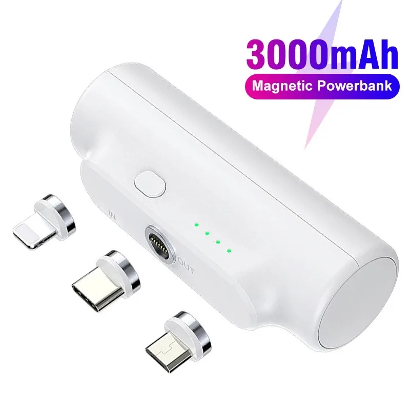 Mini Magnetic Power Bank For iPhone 13 3000mAh Magnet Charger Power Bank For Xiaomi Emergency Portable Magnetic External Battery
Mini Magnetic Power Bank For iPhone 13 3000mAh Magnet Charger Power Bank For Xiaomi Emergency Portable Magnetic External Battery