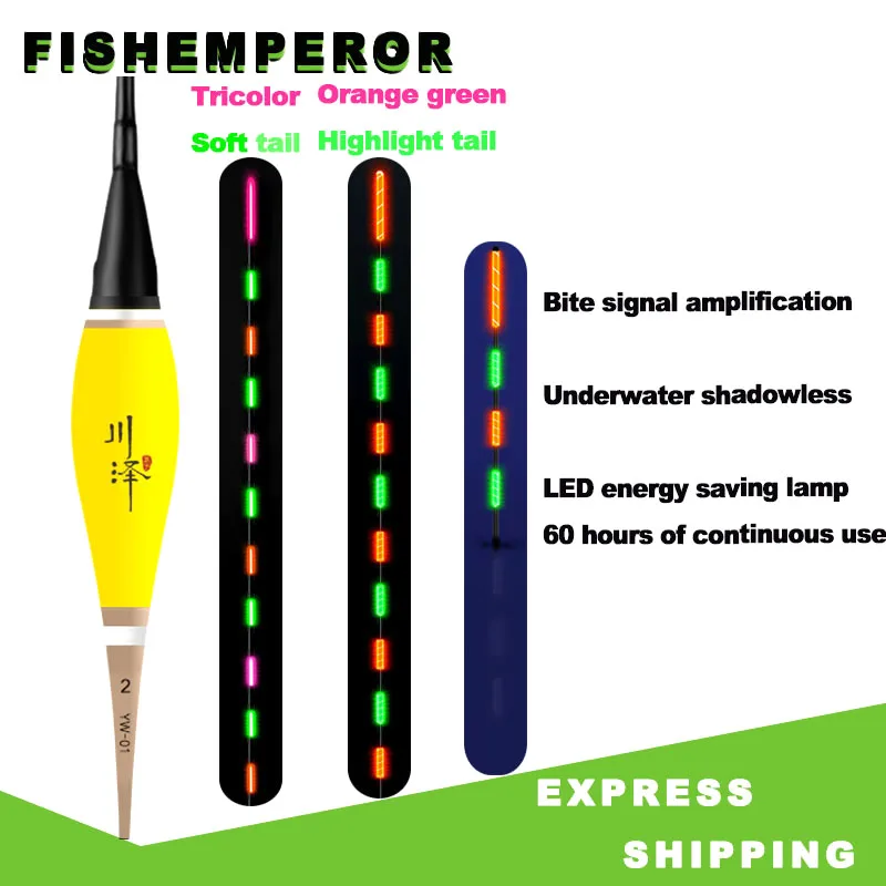 Eye-catching Luminous Fishing Float LED Electric Float Light Fishing Tackle Electronic Float glow in the dark Free battery cr425
Eye-catching Luminous Fishing Float LED Electric Float Light Fishing Tackle Electronic Float glow in the dark Free battery cr425
