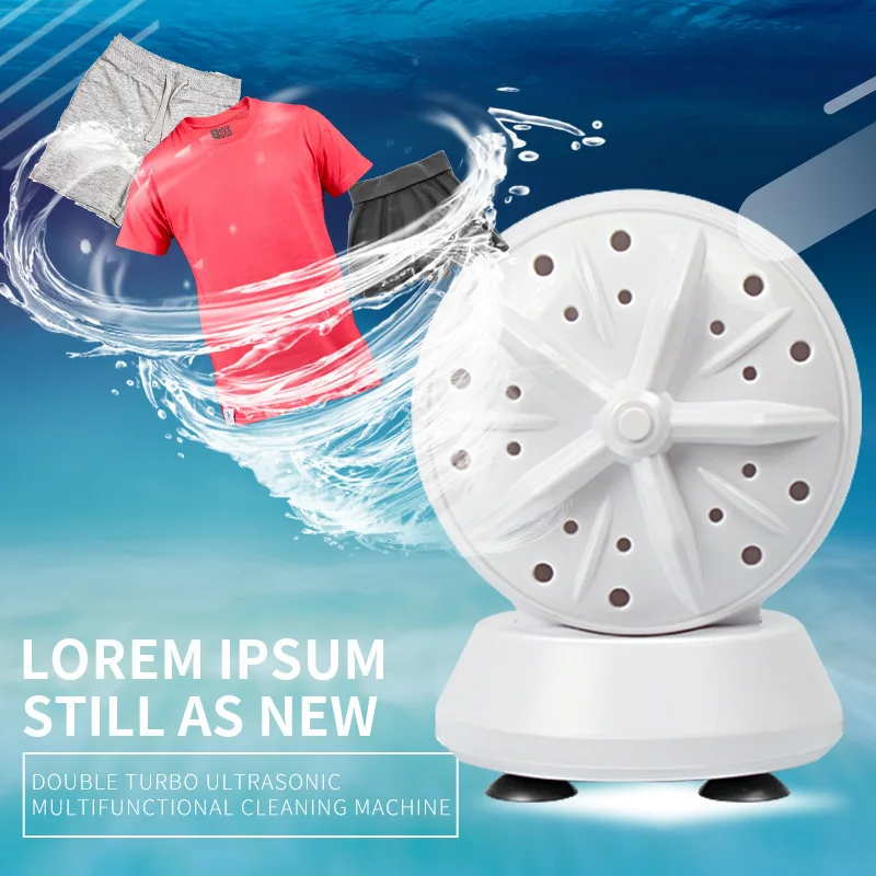 Ultrasonic Turbo Washing Machine Household Washing Machine Mini Portable Washing Machine Outdoor Travel Small Washing Machine
Ultrasonic Turbo Washing Machine Household Washing Machine Mini Portable Washing Machine Outdoor Travel Small Washing Machine