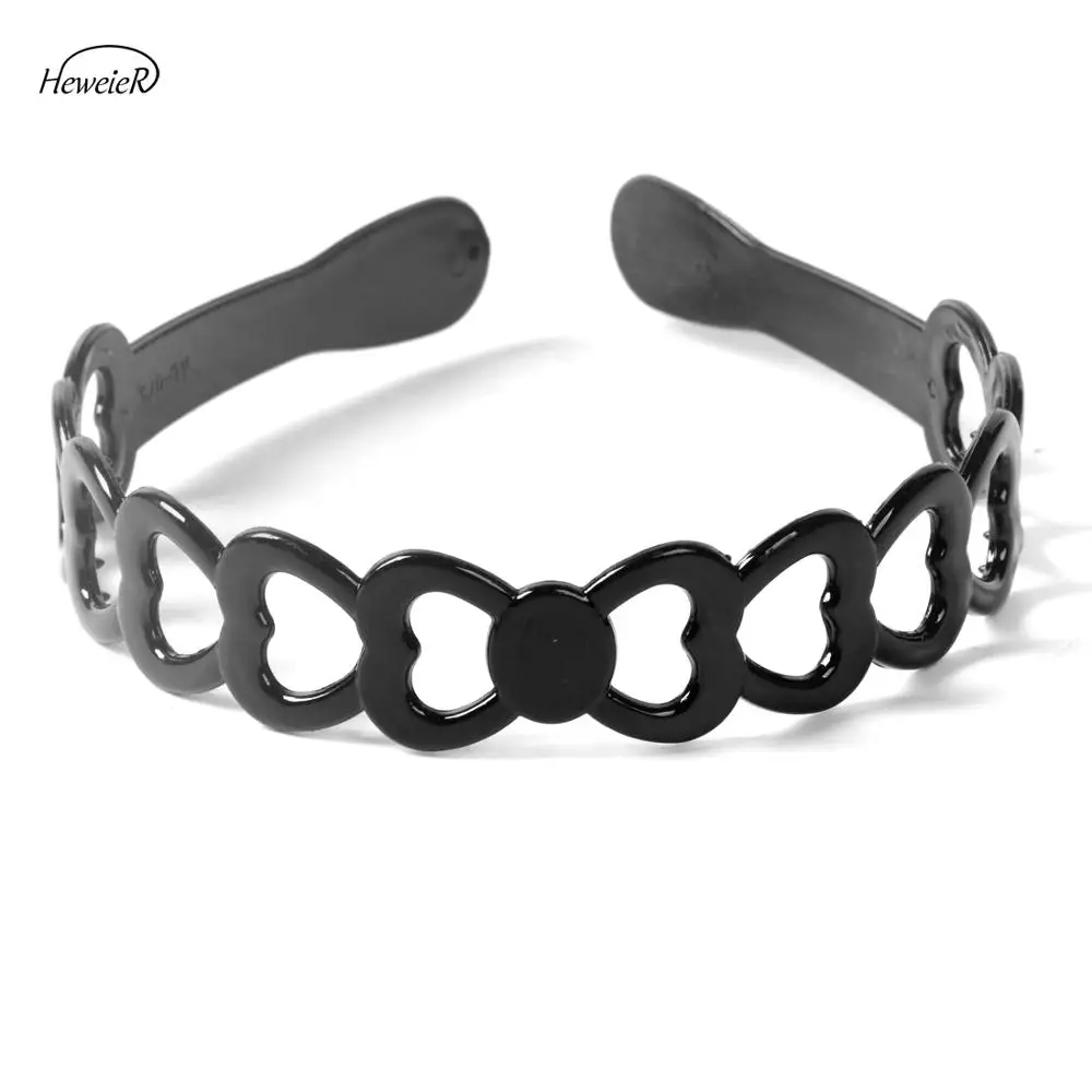 Черный пластиковый обруч для головы ободок для волос для женщин полый ободок для волос аксессуары для женщин 
Черный пластиковый обруч для головы ободок для волос для женщин полый ободок для волос аксессуары для женщин