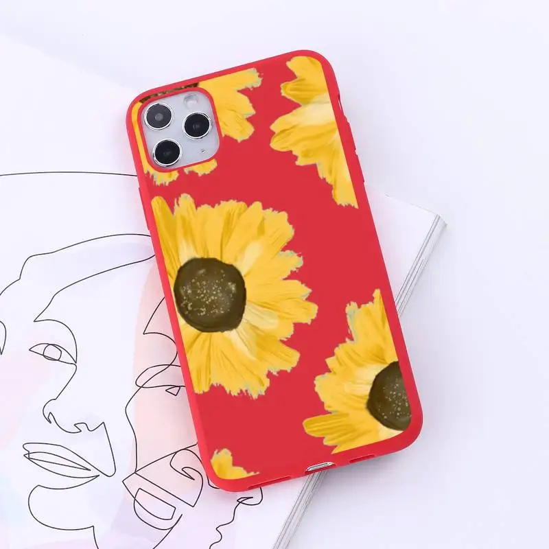 Cute cartoon daisy flower Phone Case Red Candy Color for iPhone 6 7 8 11 12 s mini pro X XS XR MAX Plus
Cute cartoon daisy flower Phone Case Red Candy Color for iPhone 6 7 8 11 12 s mini pro X XS XR MAX Plus