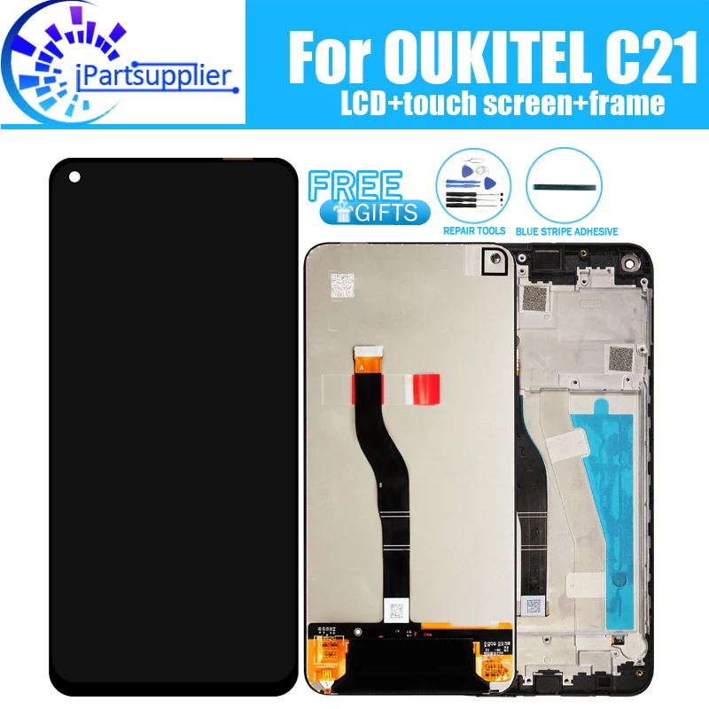 Дисплей с тачскрином для OUKITEL C21 6 4 дюймов 100% оригинальный протестированный