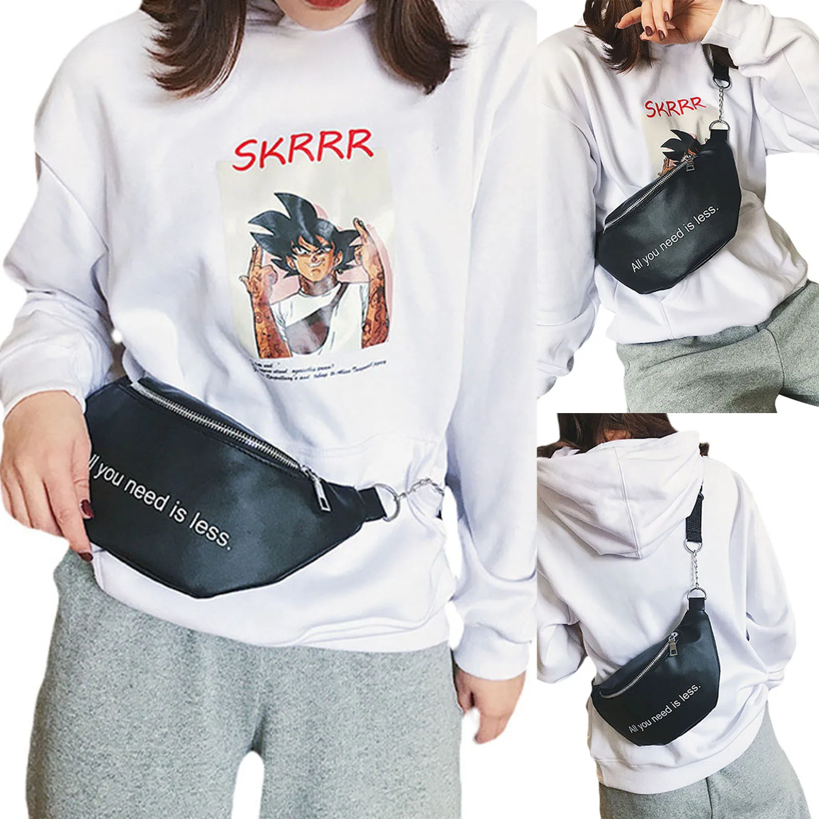hirigin New Fashion Women Faux Leather Fanny Pack Lightweight Letter Print Waist Pack Crossbody Bag with Adjustable Strap
hirigin New Fashion Women Faux Leather Fanny Pack Lightweight Letter Print Waist Pack Crossbody Bag with Adjustable Strap