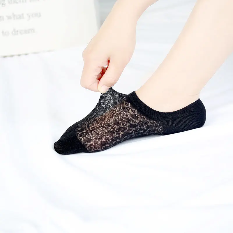 Women's Transparent Pearl Glass Silk Socks Summer Thin Ankle Sock Female Soft Non-slip Invisible Lace Cotton Socks 3 Pairs/Set
Women's Transparent Pearl Glass Silk Socks Summer Thin Ankle Sock Female Soft Non-slip Invisible Lace Cotton Socks 3 Pairs/Set