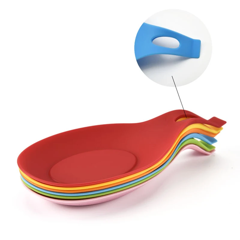 Silicone Insulation Spoon Rest Heat Resistant Placemat Drink Glass Coaster Tray Pad Eat Mat Pot Holder Kitchen Accessories | Дом и сад