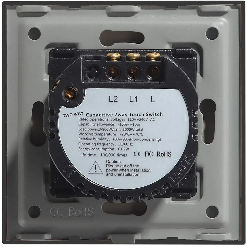 Touch Light Switch 2Gang2Way Smart Light Switch Works with LED Lamp Touch Screen Light Switch 86mm Glass Light Switches 
Touch Light Switch 2Gang2Way Smart Light Switch Works with LED Lamp Touch Screen Light Switch 86mm Glass Light Switches