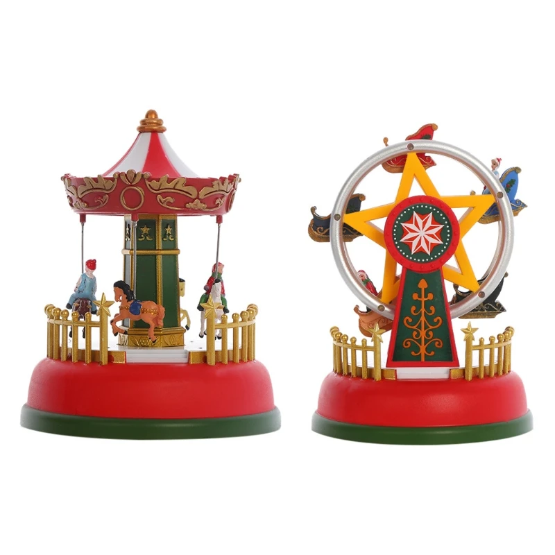 2022 New LED Lighted Music Box Battery Operated Musical Merry-Go-Round Sky Wheel Resin Ornament Carousel Horse Whirligig Toy
2022 New LED Lighted Music Box Battery Operated Musical Merry-Go-Round Sky Wheel Resin Ornament Carousel Horse Whirligig Toy