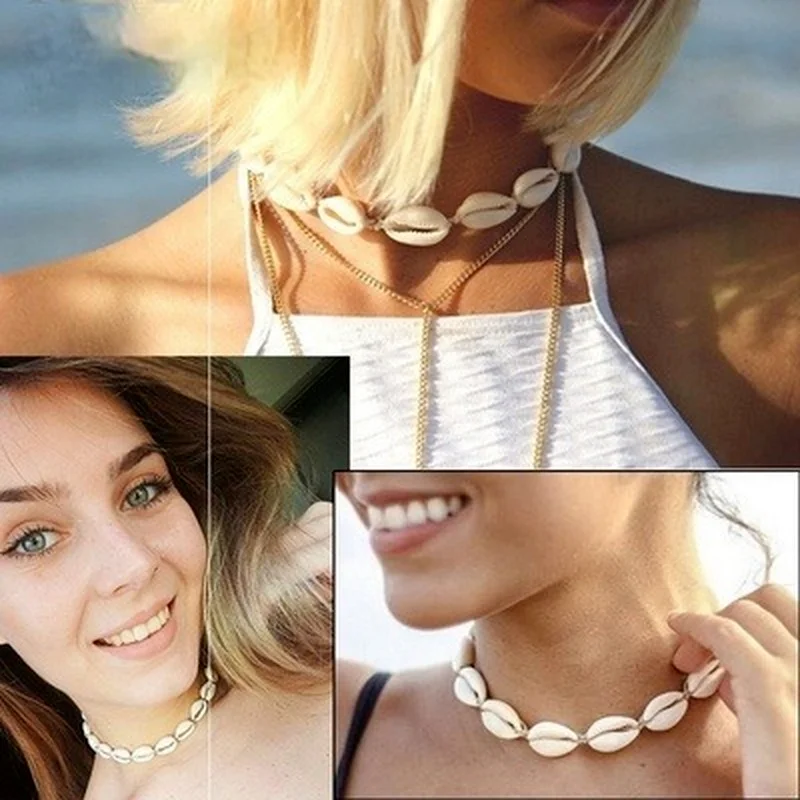 Bohemian Beach Fashion All-match Necklace Bracelet Anklet Black Beige Rope Chain Natural Shell Summer Beach Jewelry Gift
Bohemian Beach Fashion All-match Necklace Bracelet Anklet Black Beige Rope Chain Natural Shell Summer Beach Jewelry Gift