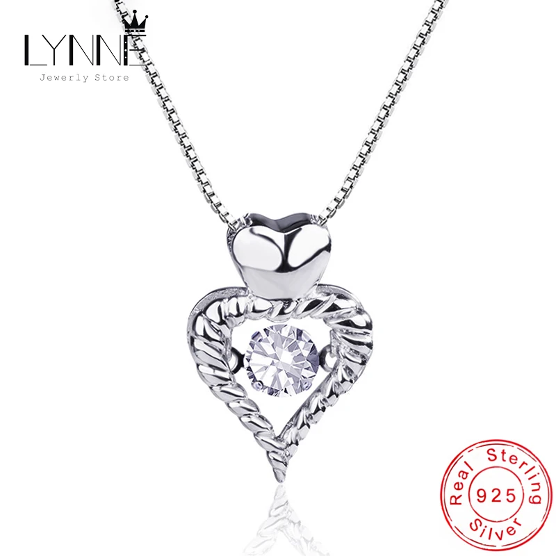 New Fashion Rotatable Dance Rhinestone Heart Pendant Necklace 925 Sterling Silver Twist Love Zircon Choker Women Jewelry Gift
New Fashion Rotatable Dance Rhinestone Heart Pendant Necklace 925 Sterling Silver Twist Love Zircon Choker Women Jewelry Gift