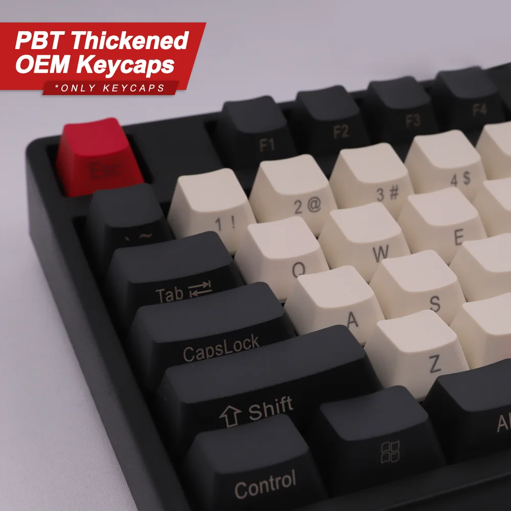 Механическая клавиатура колпачки клавиш Красный Черный Цвет PBT OEM высота профиля