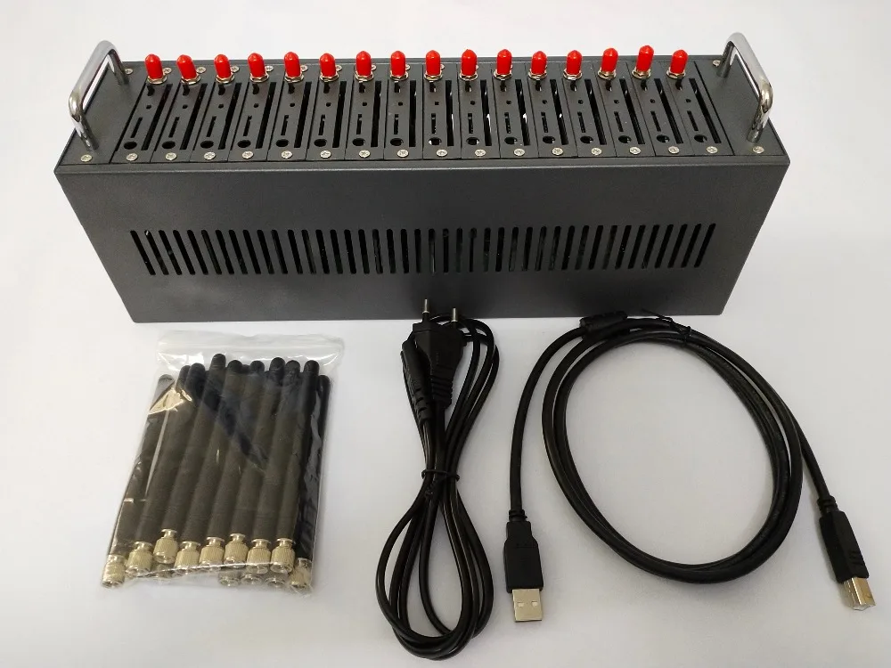 IMEI Change USB Modem 3G Bulk SMS Machine with external antennas Multi sim card gsm modem pool
IMEI Change USB Modem 3G Bulk SMS Machine with external antennas Multi sim card gsm modem pool
