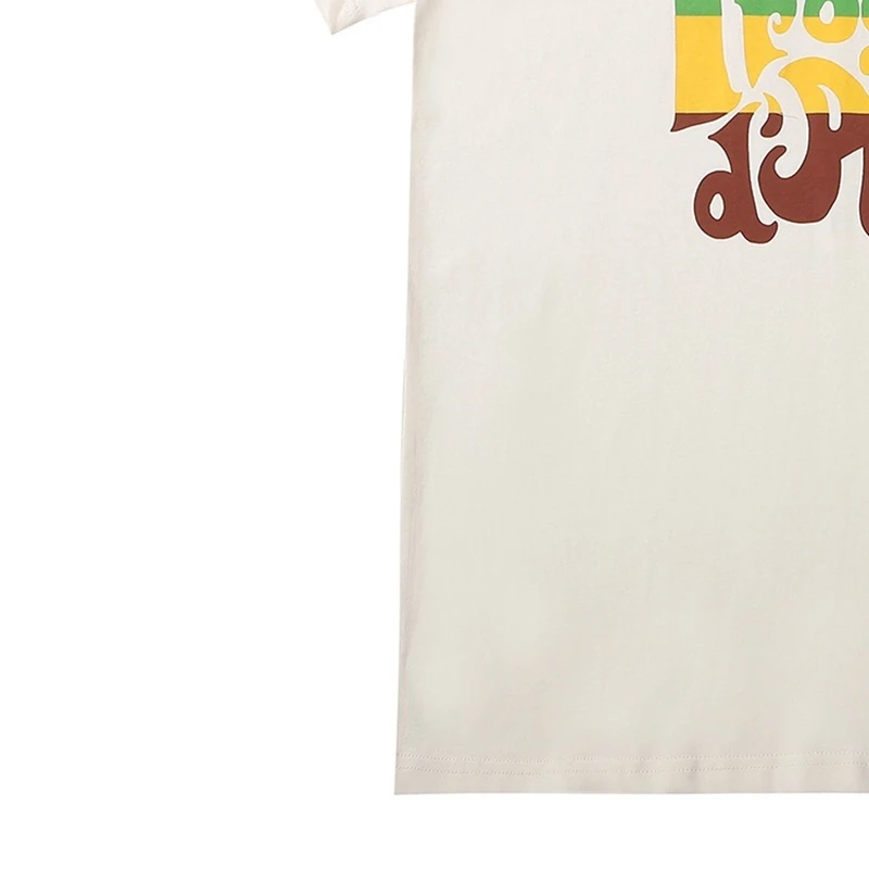 2021 Female Summer New Cotton O-Neck Causal T-Shirt Fashion Brand Luxury Design Tees Women Letter Cartoon Print Loose White Tops
2021 Female Summer New Cotton O-Neck Causal T-Shirt Fashion Brand Luxury Design Tees Women Letter Cartoon Print Loose White Tops