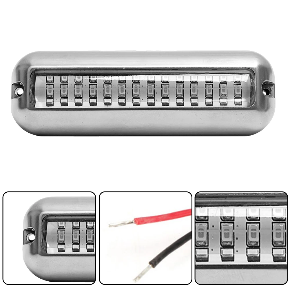 27LED 538LM Marine LED Light Underwater 12V Stainless Steel IP68 Waterproof Green Light for Boat Yacht Pontoon Kayak
27LED 538LM Marine LED Light Underwater 12V Stainless Steel IP68 Waterproof Green Light for Boat Yacht Pontoon Kayak