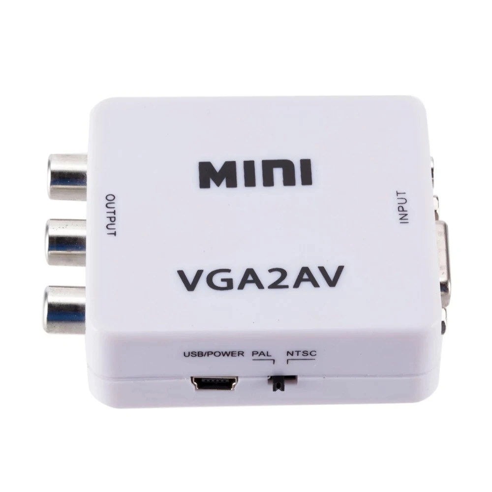 Преобразователь VGA в RCA адаптер AV 1080P HD видео VGA2AV конвертер для ПК ноутбука тв |