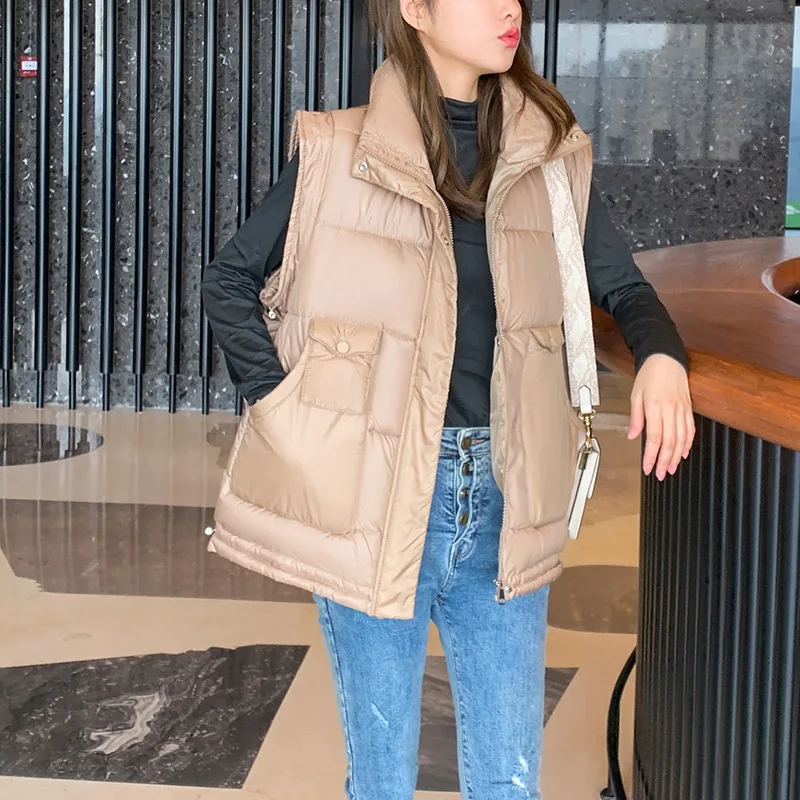 2021 Winter New Down Cotton Vest Women Korean Short Loose Waistcoat Cotton Sleeveless Vest Vest Jacket
2021 Winter New Down Cotton Vest Women Korean Short Loose Waistcoat Cotton Sleeveless Vest Vest Jacket