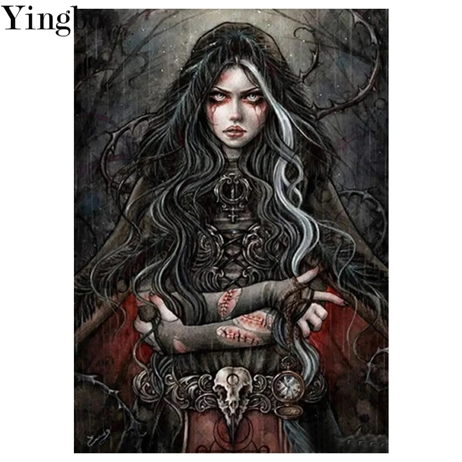 5D DIY Diamond Painting Cross Stitch Vampire Girl Witch Mosaic Full Square Round Diamond Embroidery Mosaic Painting Rhinestone
5D DIY Diamond Painting Cross Stitch Vampire Girl Witch Mosaic Full Square Round Diamond Embroidery Mosaic Painting Rhinestone