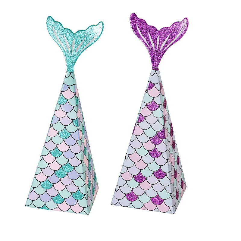10pcs Glitter Mini Mermaid Tail Candy Gift Boxes Kids Birthday Gift Favors Packaging Box DIY Paper Wedding Sweets Gift Box Bags
10pcs Glitter Mini Mermaid Tail Candy Gift Boxes Kids Birthday Gift Favors Packaging Box DIY Paper Wedding Sweets Gift Box Bags