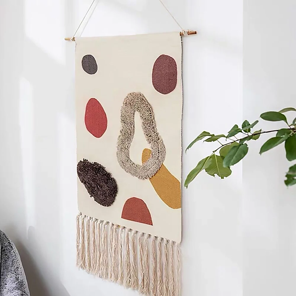Tapestry Boho Cotton Linen Wall Hanging Decor with Tassel Handmade Nodic Style Geometric Wall Door Decor Hanging Blanket
Tapestry Boho Cotton Linen Wall Hanging Decor with Tassel Handmade Nodic Style Geometric Wall Door Decor Hanging Blanket