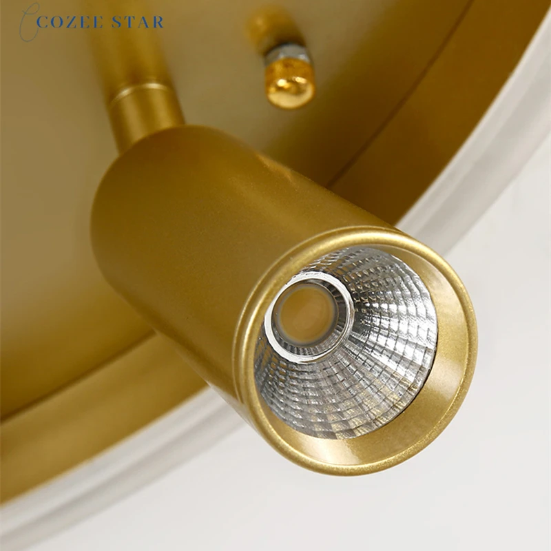 Modern LED Ceiling Lights Gold Black Round Acrylic Iron Rotatable Spotlights Indoor Lighting Fixture Bedroom Living Room Lamp
Modern LED Ceiling Lights Gold Black Round Acrylic Iron Rotatable Spotlights Indoor Lighting Fixture Bedroom Living Room Lamp