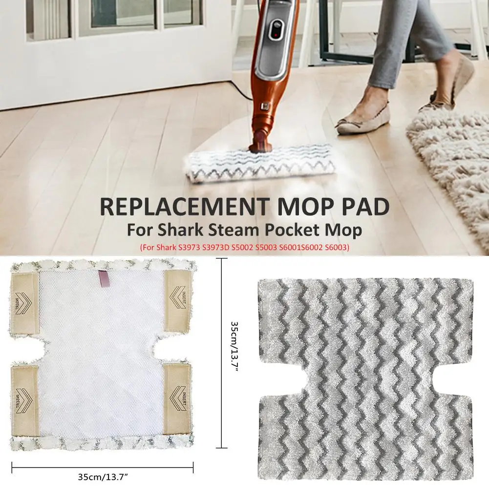Replacement Mop Pads for Shark Steam Pocket Mop S3973 S3973D S5002 S5003 S6001S6002 S6003
Replacement Mop Pads for Shark Steam Pocket Mop S3973 S3973D S5002 S5003 S6001S6002 S6003