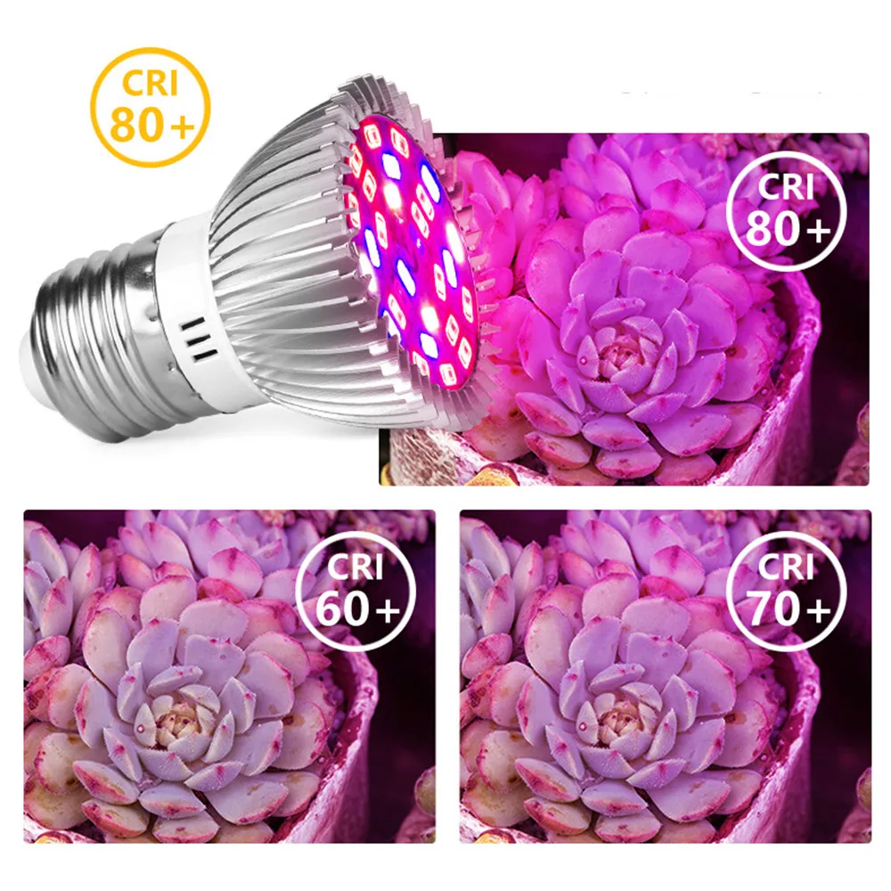 

8W leds Phyto Led Hydroponic Growth Light E27 E14 GU10 Grow Bulb Full Spectrum UV IR Lamp Plant Seedling Fitolamp