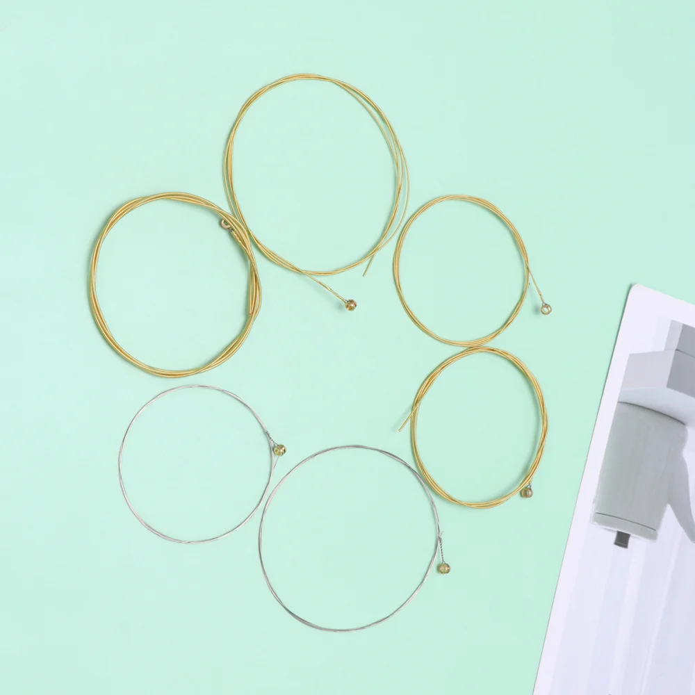2 Sets Guitar Brass String Replacement String Folk Guitar Strings Guitar Accessory
2 Sets Guitar Brass String Replacement String Folk Guitar Strings Guitar Accessory