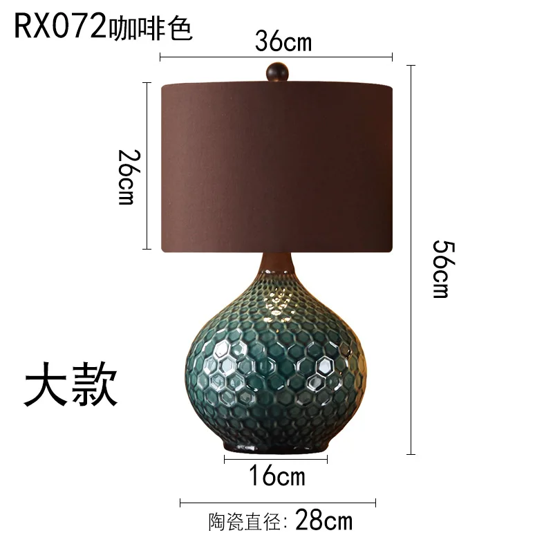American Style Desk Lamp Bedroom Bedside Lamp Creative Living Room Ceramics Desk Lamp Modern Eye Protection LED Light
American Style Desk Lamp Bedroom Bedside Lamp Creative Living Room Ceramics Desk Lamp Modern Eye Protection LED Light