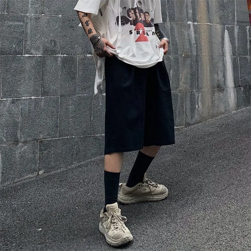 Retro Simplicity Black Men Shorts Summer Loose Plus Size Shorts Breathable Gym Shorts Men Drawstring Elastic Waist Comfortable
Retro Simplicity Black Men Shorts Summer Loose Plus Size Shorts Breathable Gym Shorts Men Drawstring Elastic Waist Comfortable
