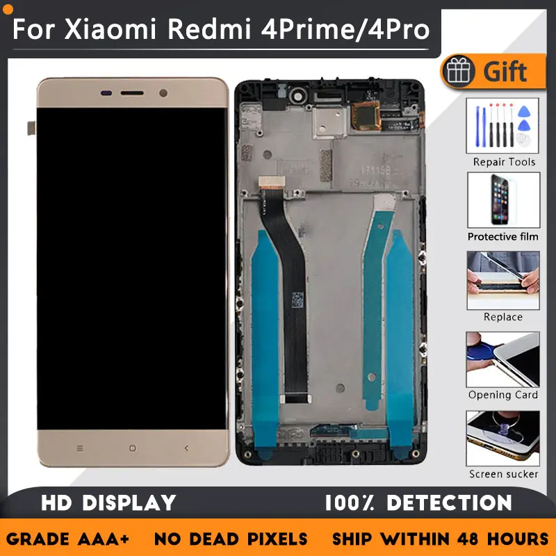For XIAOMI Redmi 4 Prime/Redmi 4 Pro Original LCD screen assembly With front case Black White Gold
For XIAOMI Redmi 4 Prime/Redmi 4 Pro Original LCD screen assembly With front case Black White Gold