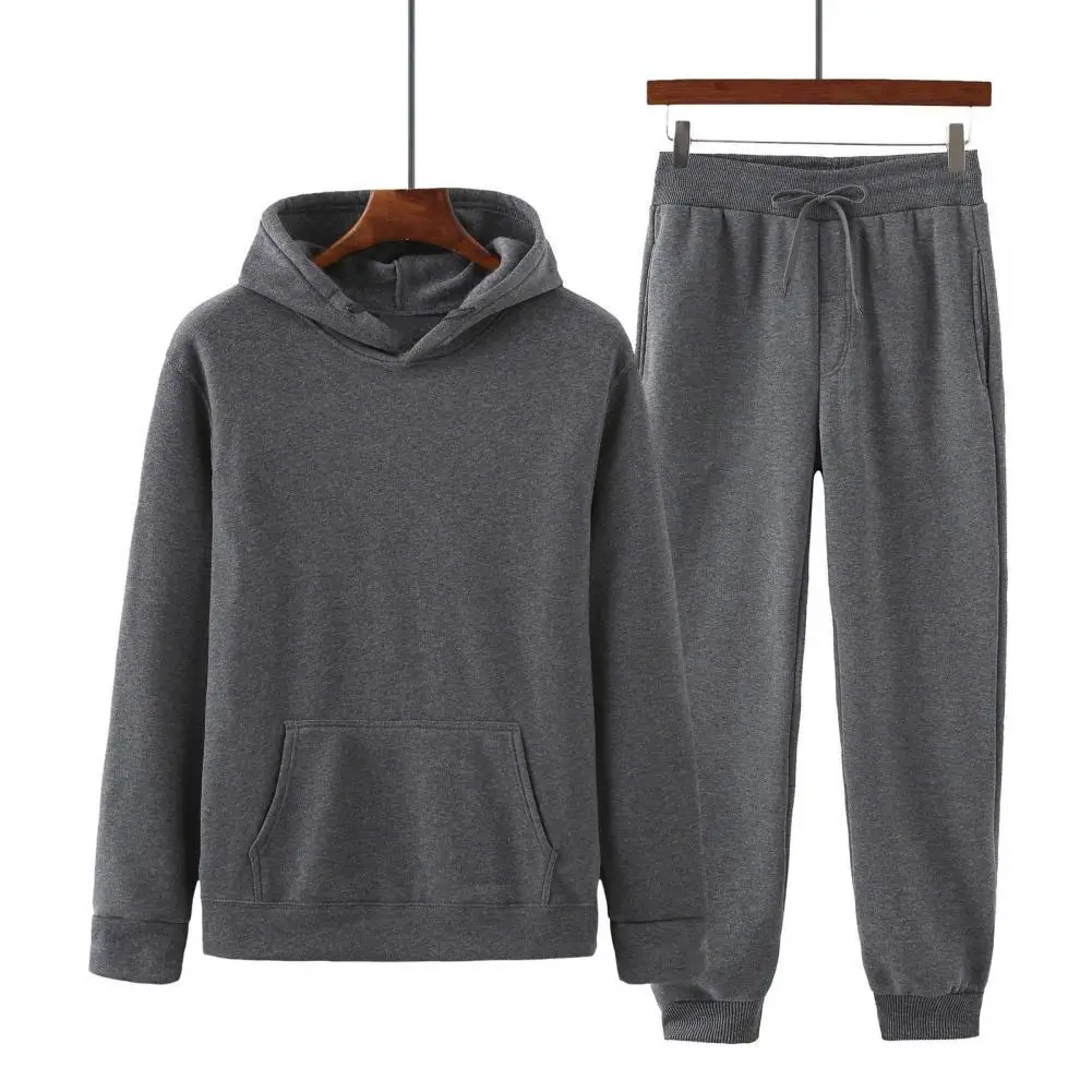 Solid Color Hooded Sportswear Suit Two Piece Unisex Long Sleeve Sweatshirt Elastic Waist Pants Set Streetwear
Solid Color Hooded Sportswear Suit Two Piece Unisex Long Sleeve Sweatshirt Elastic Waist Pants Set Streetwear
