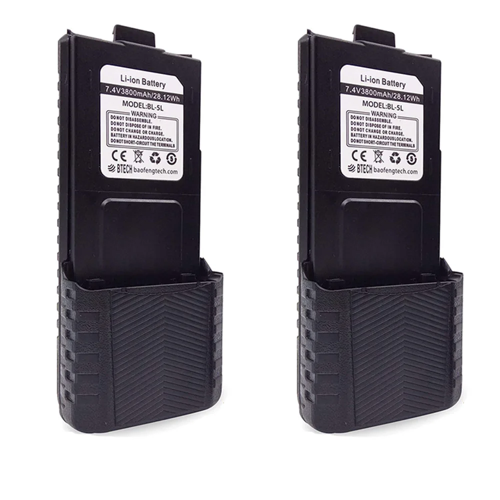 BAOFENG UV 5R на Батарея 3800 ма ч для UV5R 5r RD 5RTP плюс F8 + F8HP BL 5 двухстороннее радио