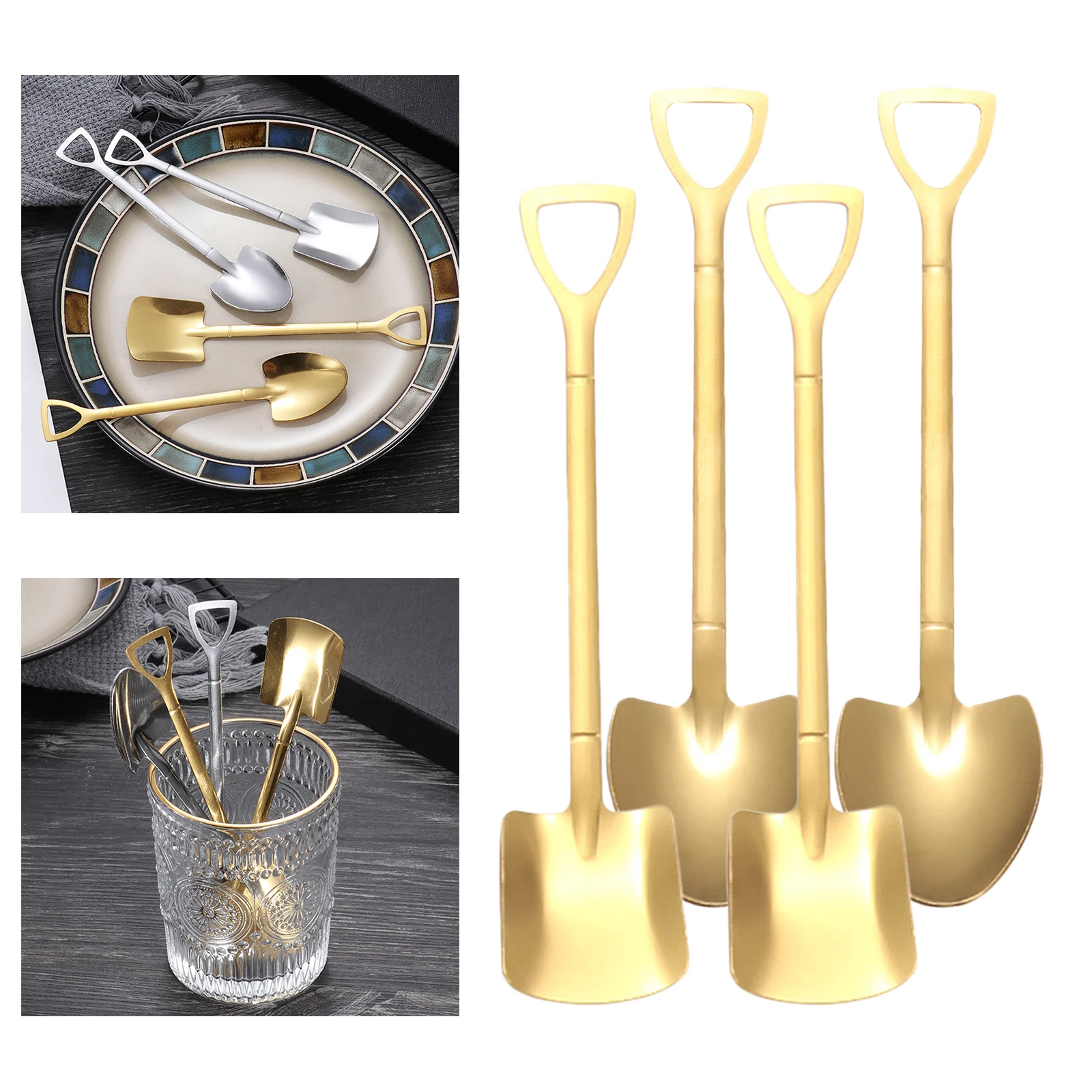 4pcs Coffee Spoon Set Retro Shovel Shape Honey Cake Sugar Spoons Fashion 
4pcs Coffee Spoon Set Retro Shovel Shape Honey Cake Sugar Spoons Fashion