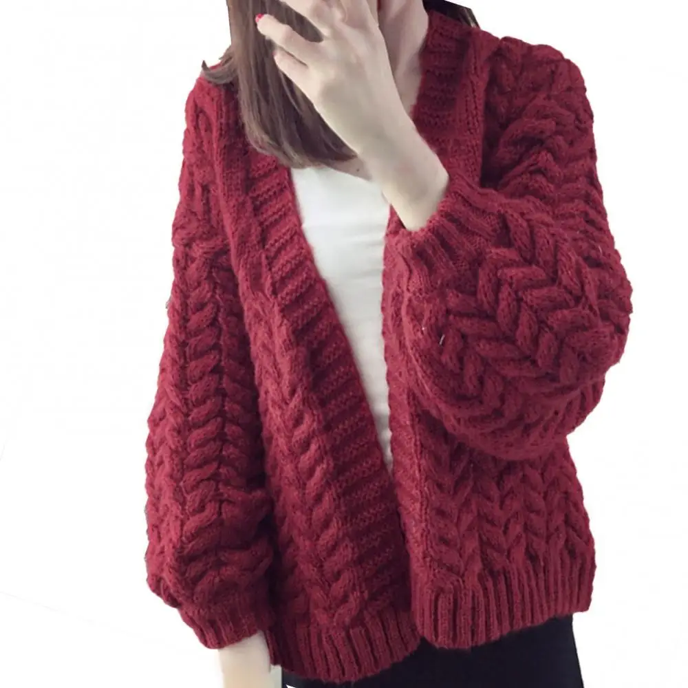 Women Autumn Winter Coat Loose Solid Color Long Sleeve Open Front Knit Cardigan Sweater Knitwear Casual Warm Knitwear Coat
Women Autumn Winter Coat Loose Solid Color Long Sleeve Open Front Knit Cardigan Sweater Knitwear Casual Warm Knitwear Coat