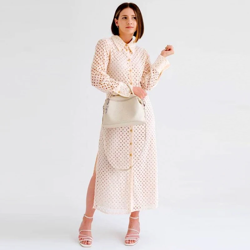 ZAAHONEW 2021 Spring Summer Women Sexy Hollow Shirt Midi Dress Chic Embroidery Long Sleeve Elegant Party Dersses Ladies Vestidos
ZAAHONEW 2021 Spring Summer Women Sexy Hollow Shirt Midi Dress Chic Embroidery Long Sleeve Elegant Party Dersses Ladies Vestidos