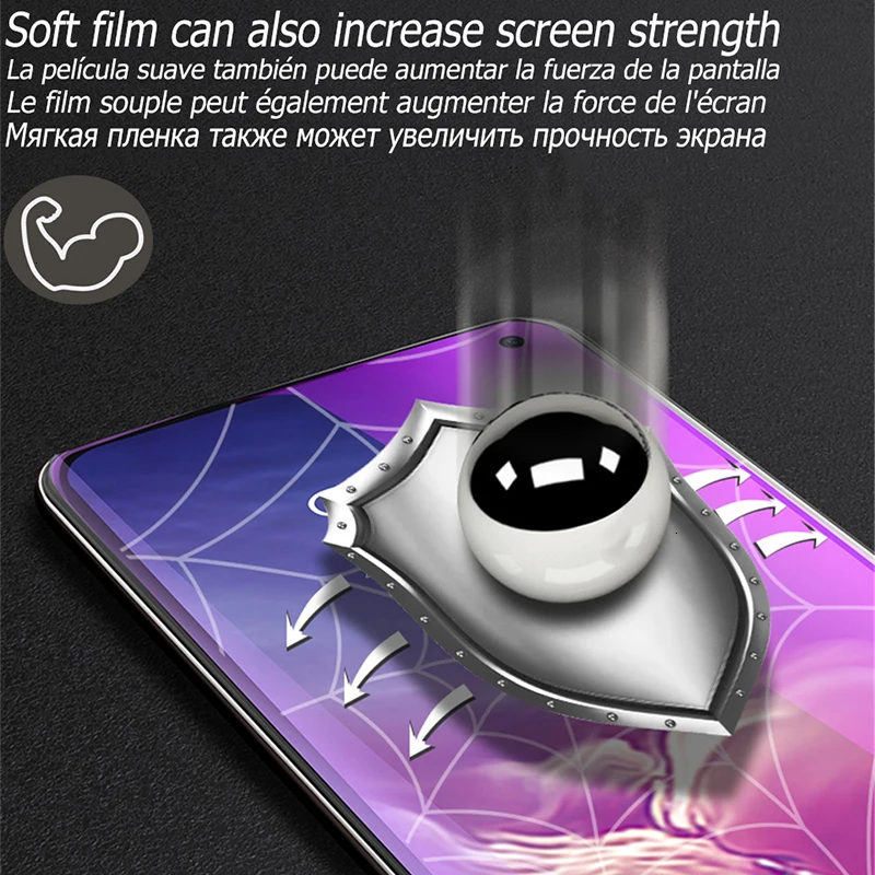 Hydrogel Film For Samsung Galaxy S10E S8 S9 S20 fe S21 Note 20 Ultra 10 Plus Screen Protector A50 A51 A52 A70 A71 Not Glass |