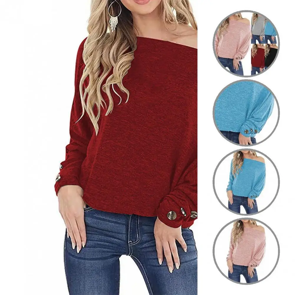 Long Sleeve T-shirt Long Sleeve Popular One Shoulder Off Shoulder Batwing Sleeve Pullover
Long Sleeve T-shirt Long Sleeve Popular One Shoulder Off Shoulder Batwing Sleeve Pullover