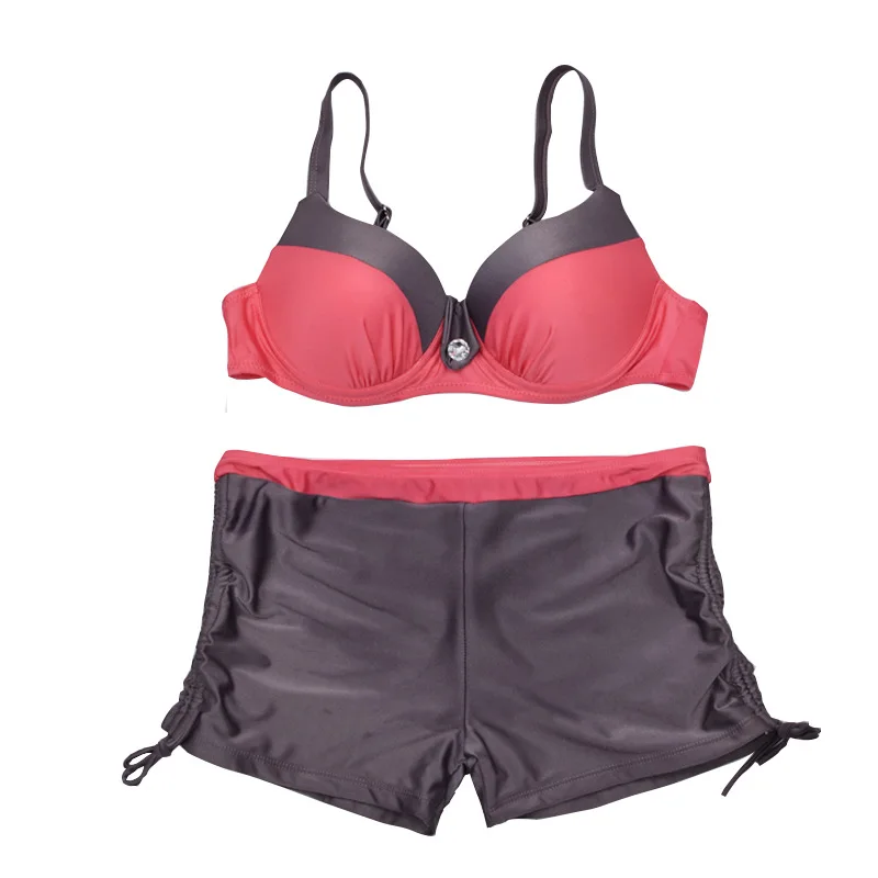 New Split Two-piece Bikini Boxer Shorts Swimsuit Solid Color Swimwear Bathing Suit Women Swimsuit Women
New Split Two-piece Bikini Boxer Shorts Swimsuit Solid Color Swimwear Bathing Suit Women Swimsuit Women
