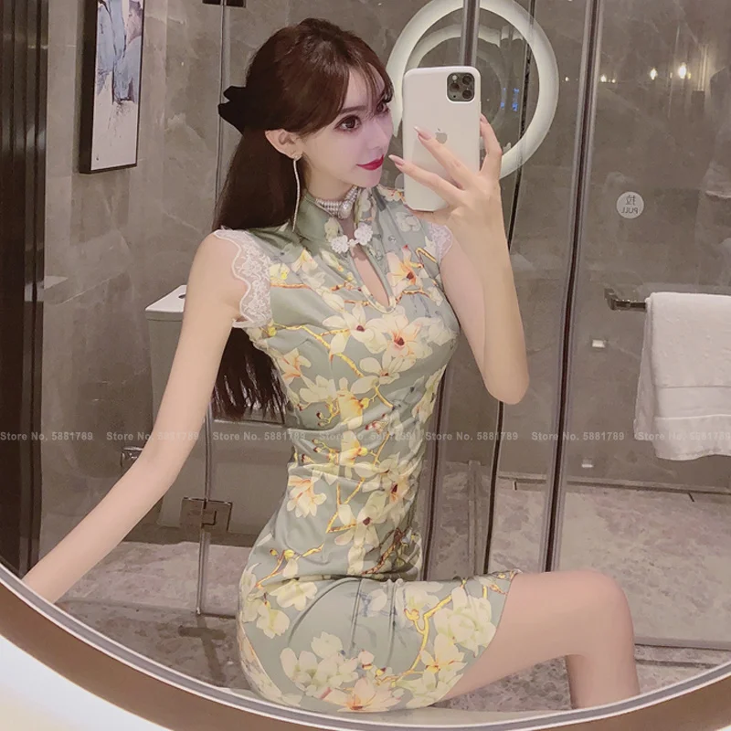 Lady Lace Retro Cheongsam Fashion Women Elegant Qipao Dress Print Sexy Party Nightclub Bodycon Evening Dresses Vintage Vestidos
Lady Lace Retro Cheongsam Fashion Women Elegant Qipao Dress Print Sexy Party Nightclub Bodycon Evening Dresses Vintage Vestidos