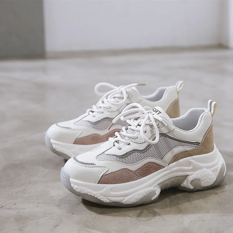 Yiluan Leather Mixed Colors Dad Shoes Women 2020 Spring New Bottom Casual Sports Shoes Sneakers Student Single Shoes Women
Yiluan Leather Mixed Colors Dad Shoes Women 2020 Spring New Bottom Casual Sports Shoes Sneakers Student Single Shoes Women