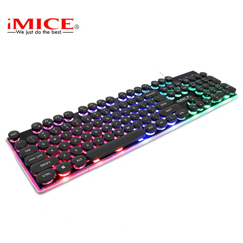 

IMICE AK-700 Backlight Keyboard Suspended Waterproof Keycap Narrow Edge ABS Gaming Keyboard with Floating Waterproof Keycap for