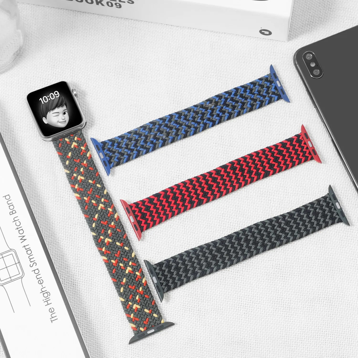 Braided Solo Loop For Apple Watch band 44mm 40mm 42mm 38mm Fabric Nylon Elastic Belt Bracelet iWatch Series 3 4 5 SE 6 Strap
Braided Solo Loop For Apple Watch band 44mm 40mm 42mm 38mm Fabric Nylon Elastic Belt Bracelet iWatch Series 3 4 5 SE 6 Strap