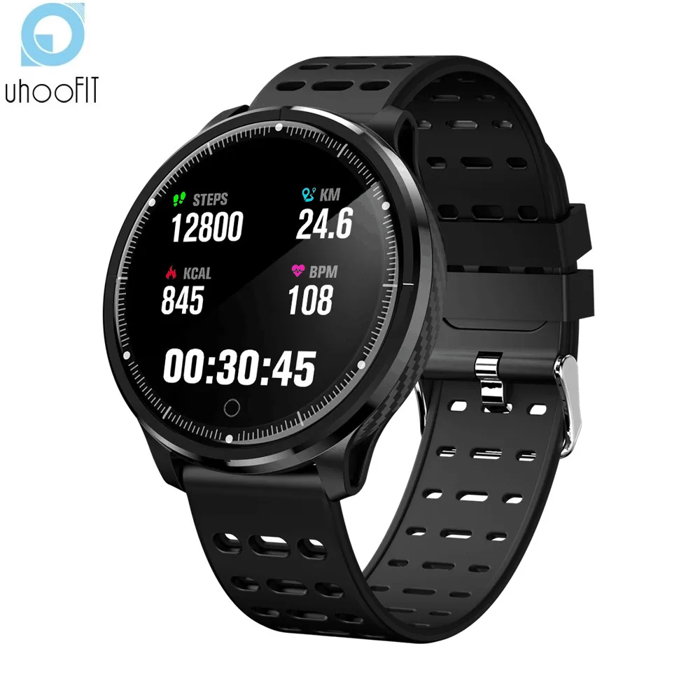 UHOOFIT спортивные P71 IP68 Водонепроницаемые Смарт часы пульсометр Монитор