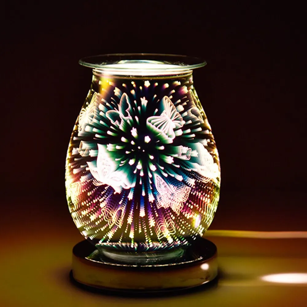 Aromatherapy Lamp Night Light Melt Burners No Fire Stylish Room Decoration Creativity Touch Creative 3D Glass Butterfly Diffuser
Aromatherapy Lamp Night Light Melt Burners No Fire Stylish Room Decoration Creativity Touch Creative 3D Glass Butterfly Diffuser